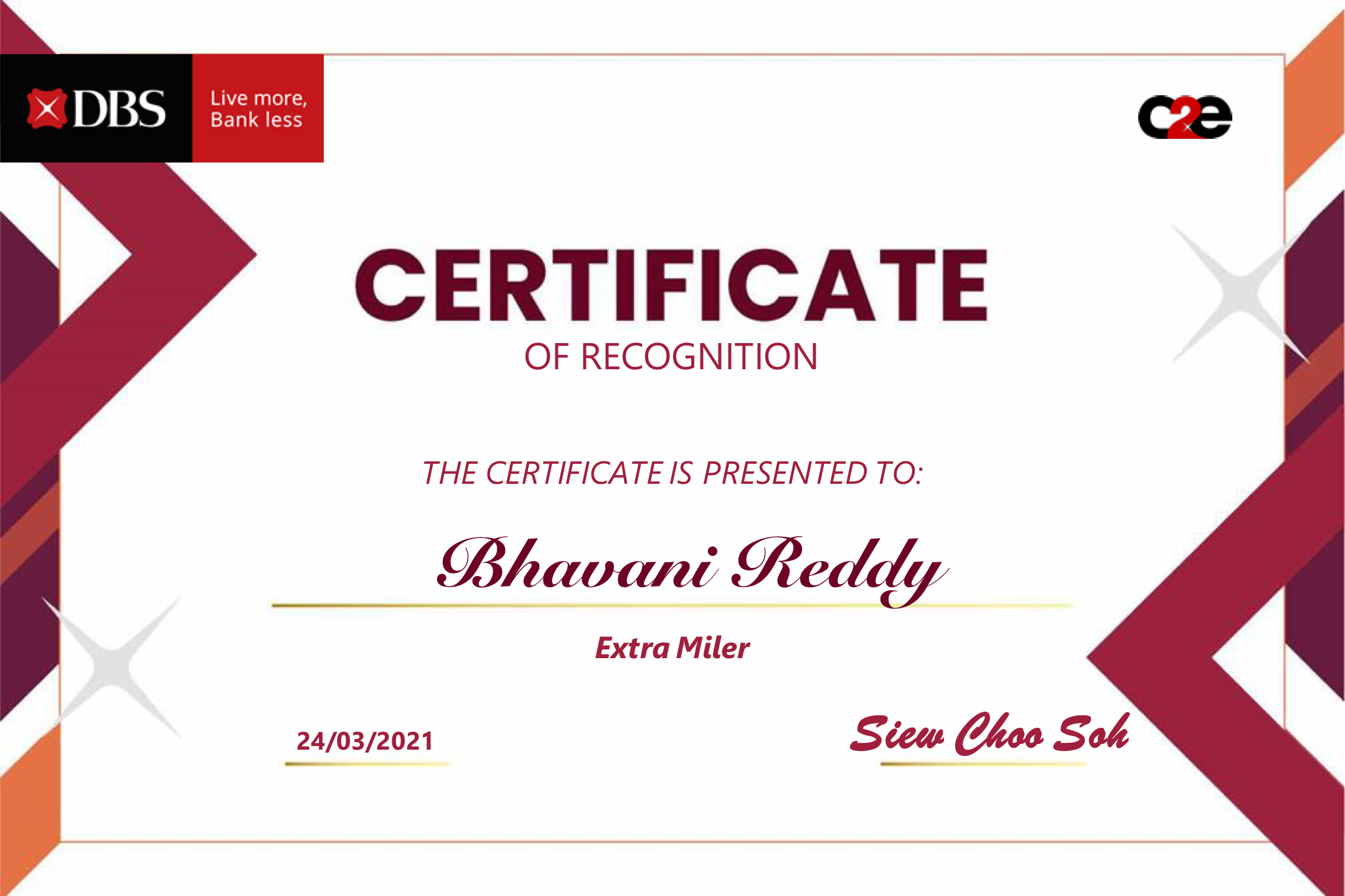 Graduation Certificate From Bhavna Toor, Founder of Shenomics